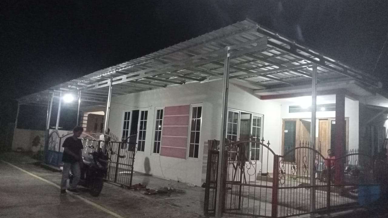 Proyek Kanopi Baja Ringan Rumah Type 36