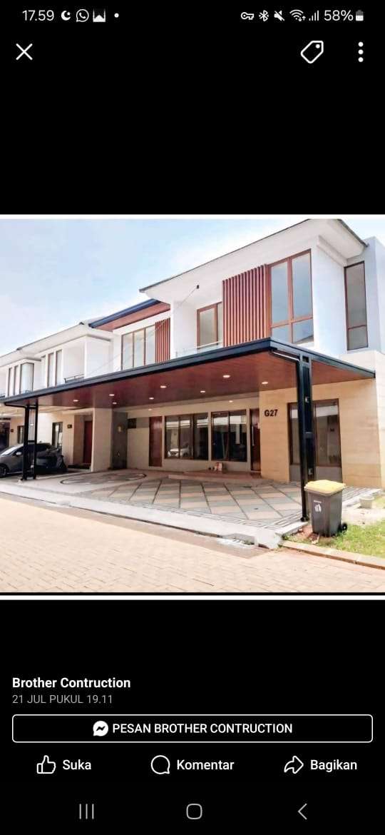 Kanopi Premium Plafon Woodgrain Mewah