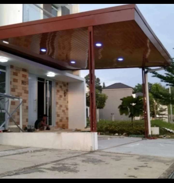 Pemasangan Kanopi Ceiling PVC dengan Lampu Downlight