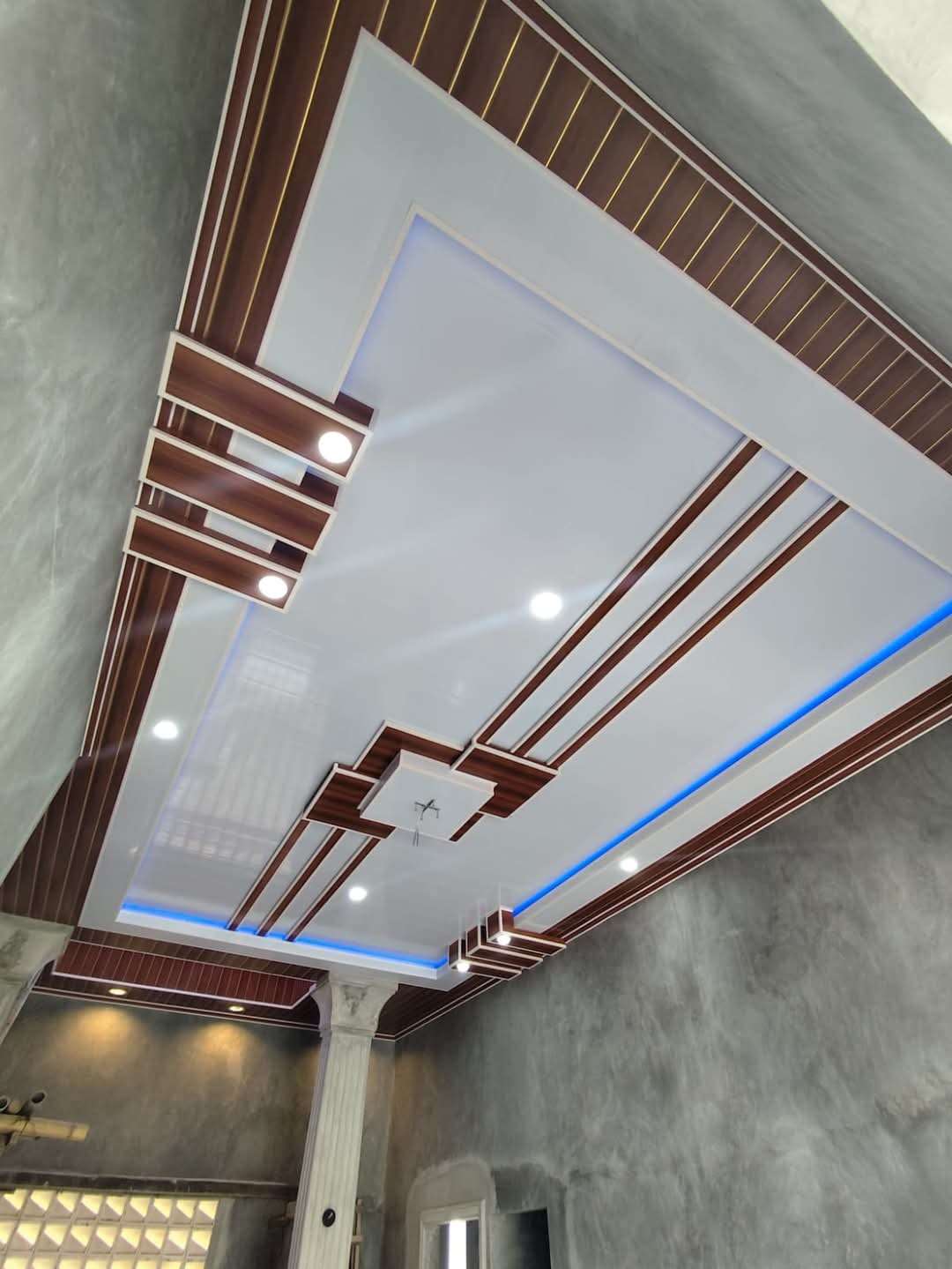 Plafon pvc putih polos drop celing