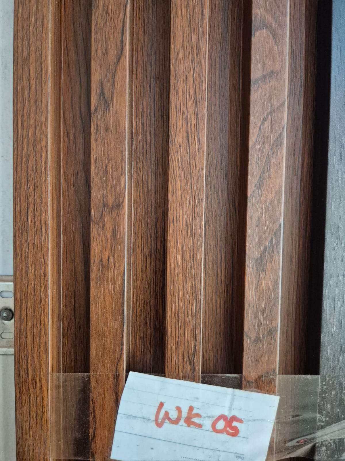WPC Wall Panel Fluted Motif Kayu Coklat Natural (WK 05)