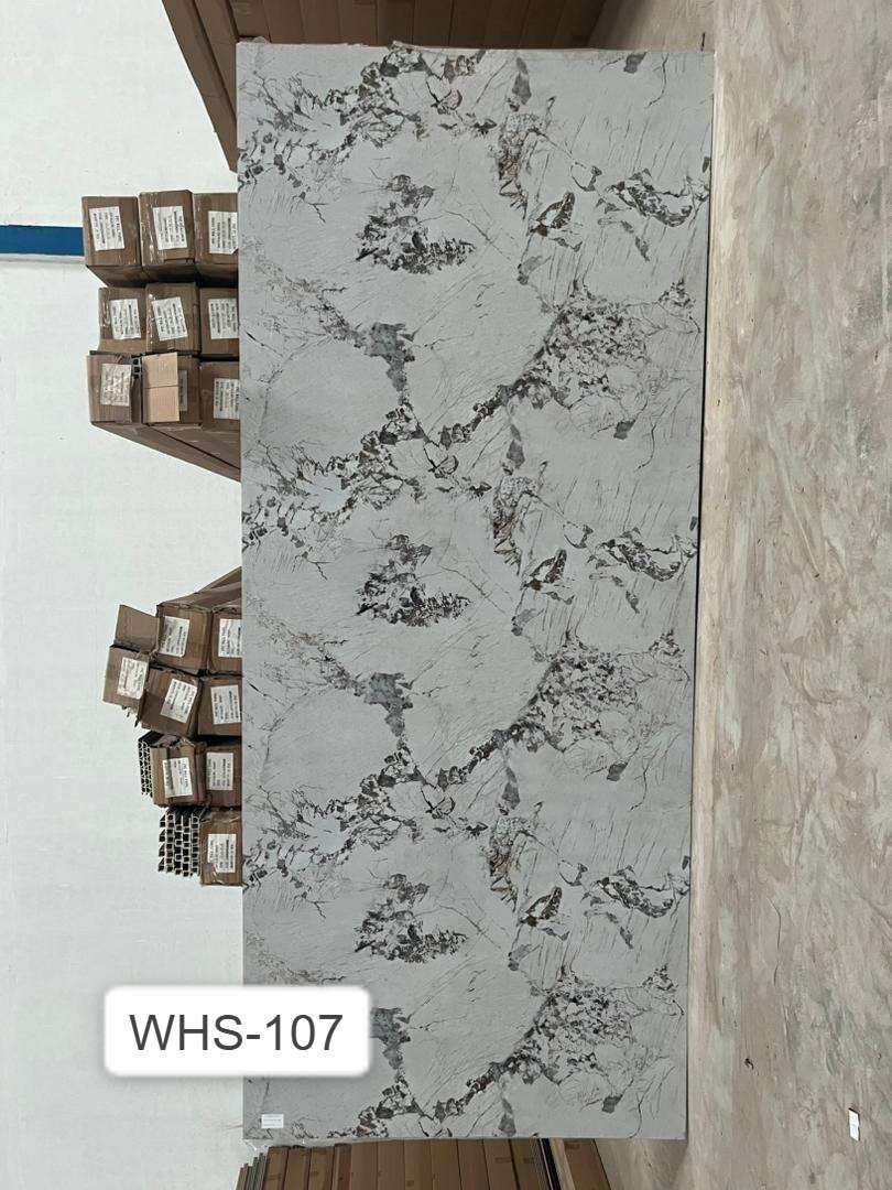 UV Board Marmer Abu-Abu Corak Serat Akar Kompak (WHS-107)